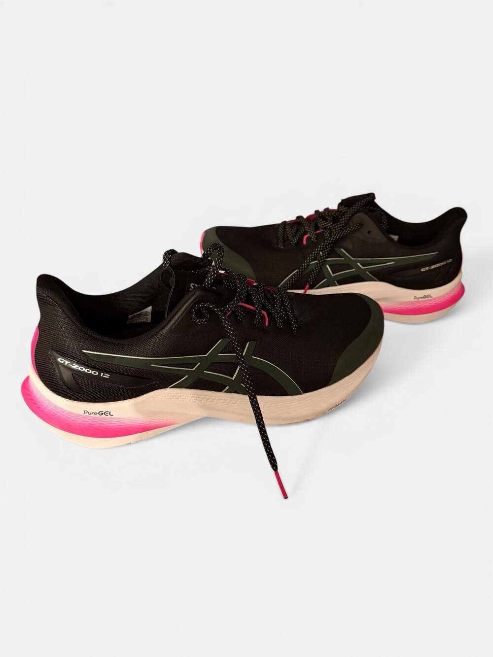 ASICS GT-2000 12 Lite-Show Running Shoes Black Pure Silver 1011B766
